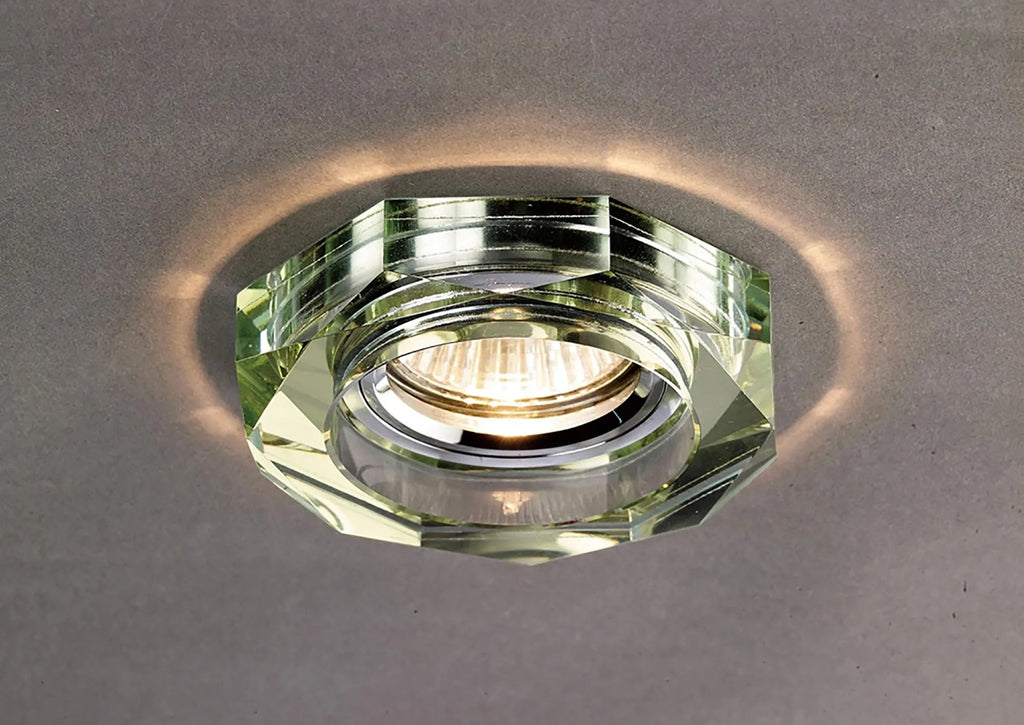 Diyas - Crystal Downlight Deep Hexagonal BEZEL ONLY, LIGHT NOT INCLUDED, Cut Out: 62mm (Diyas IL30823 ) - Luminosity Designs Ltd