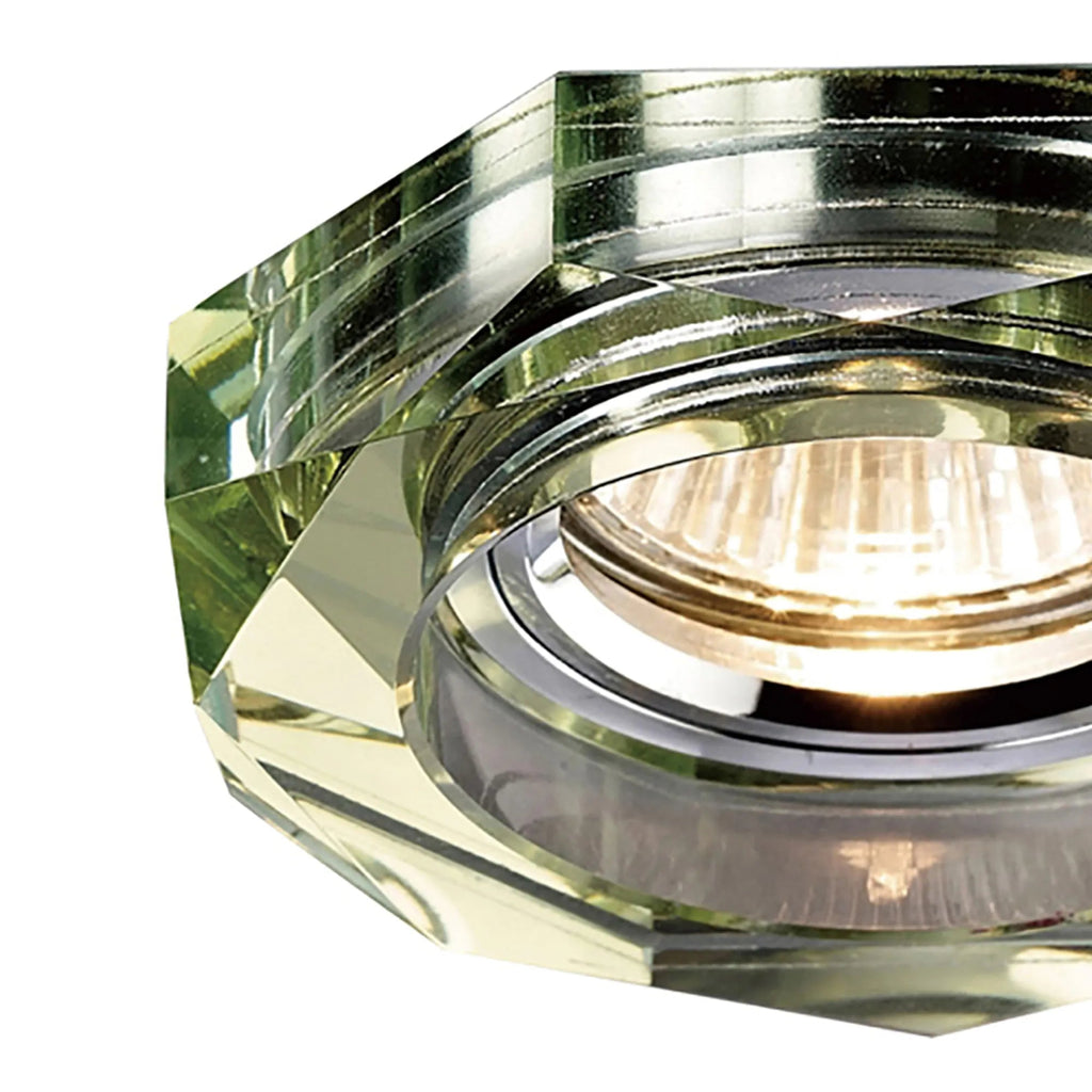Diyas - Crystal Downlight Deep Hexagonal BEZEL ONLY, LIGHT NOT INCLUDED, Cut Out: 62mm (Diyas IL30823 ) - Luminosity Designs Ltd