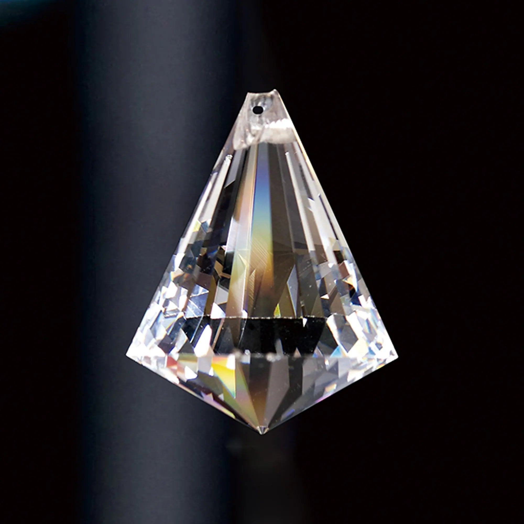 Luminosity Designs - Crystal Pyramid Clear 42mm, No Ring Or Pin Included - Luminosity Designs Ltd
