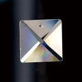 Luminosity Designs - Crystal Square Clear 24mm, 1 Hole, No Ring Or Pin Included - Luminosity Designs Ltd