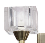 Mantra - Cuadrax Wall Lamp, Switched, 2 Light G9, Metal and Glass (Mantra M2364/S) - Luminosity Designs Ltd