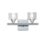 Mantra - Cuadrax Wall Lamp, Switched, 2 Light G9, Metal and Glass (Mantra M2364/S) - Luminosity Designs Ltd