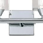 Mantra - Cuadrax Wall Lamp, Switched, 2 Light G9, Metal and Glass (Mantra M2364/S) - Luminosity Designs Ltd