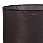 Diyas - Curino Round Shade With Sheer Weave Fabric Black in Various Sizes - Luminosity Designs Ltd