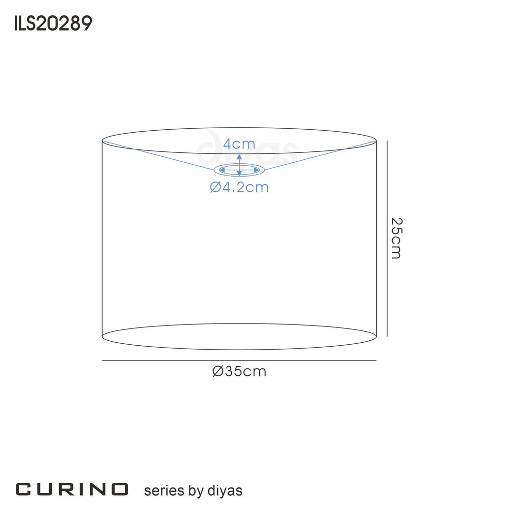 Diyas - Curino Round Shade With Sheer Weave Fabric Black in Various Sizes - Luminosity Designs Ltd