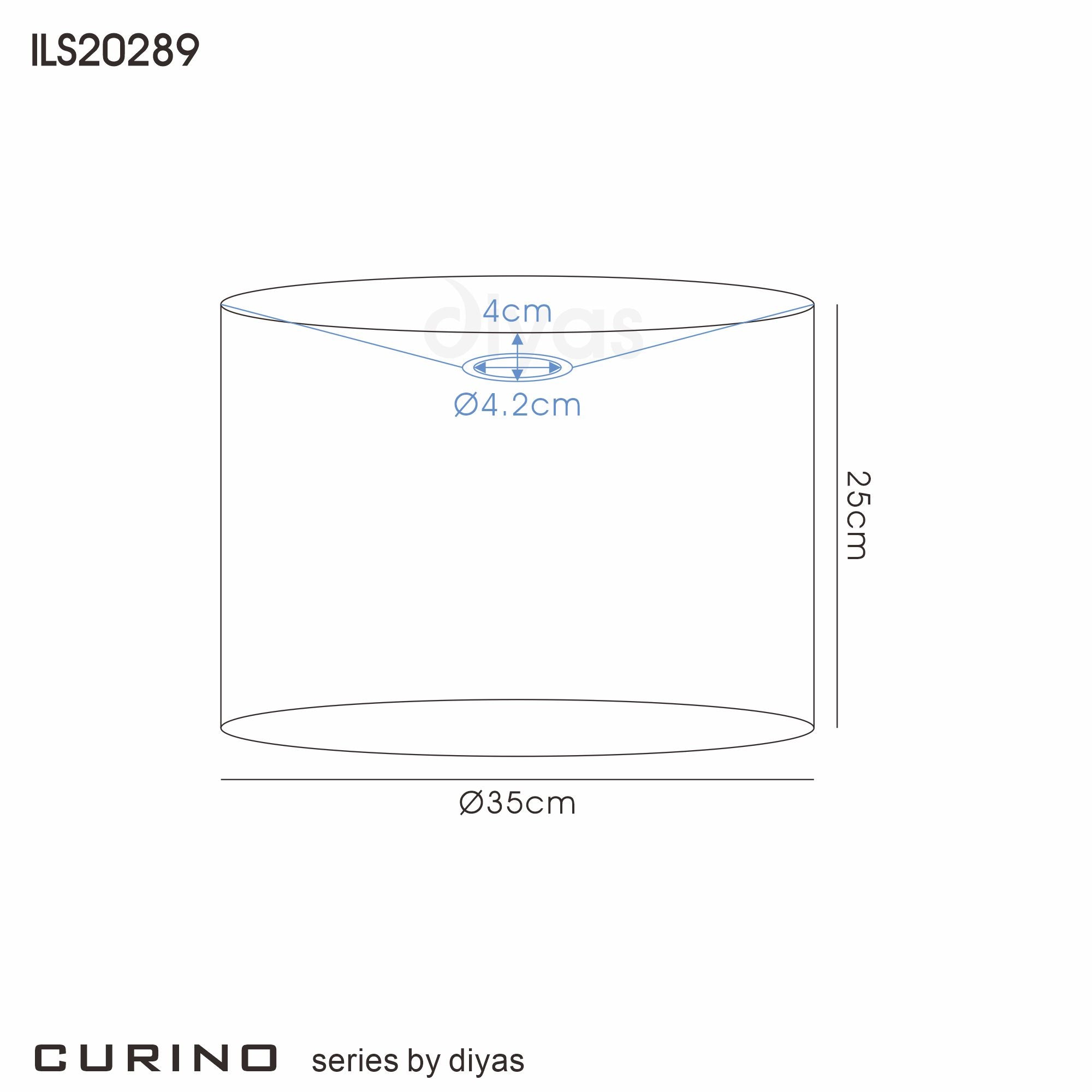 Diyas - Curino Round Shade With Sheer Weave Fabric Black in Various Sizes - Luminosity Designs Ltd