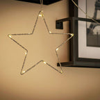 lse - Curtain Light with Three 20cm Hanging Stars - Luminosity Designs Ltd