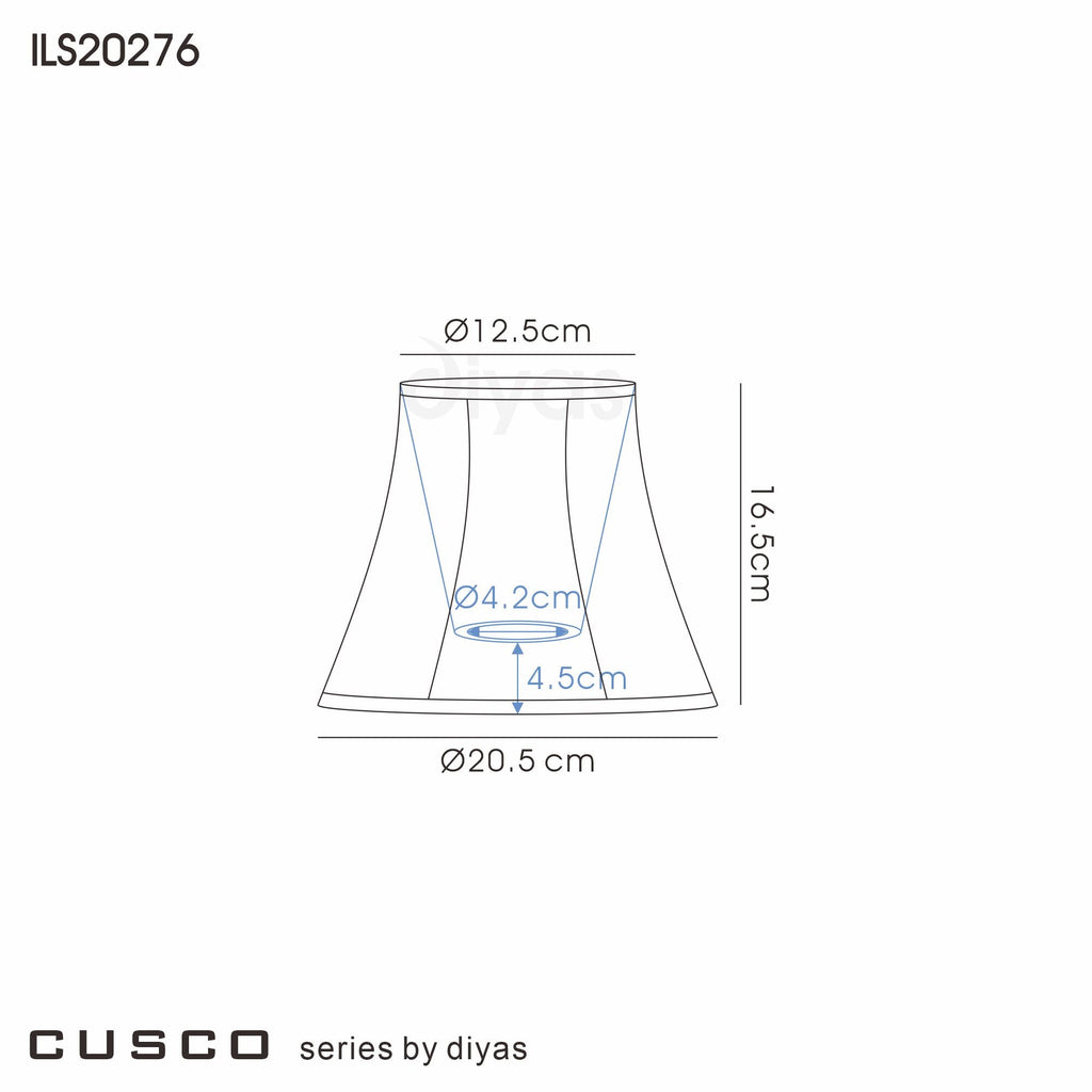 Diyas - Cusco Faux Silk Hexagonal Lined Lampshade for Table and Floor Lamps - Luminosity Designs Ltd