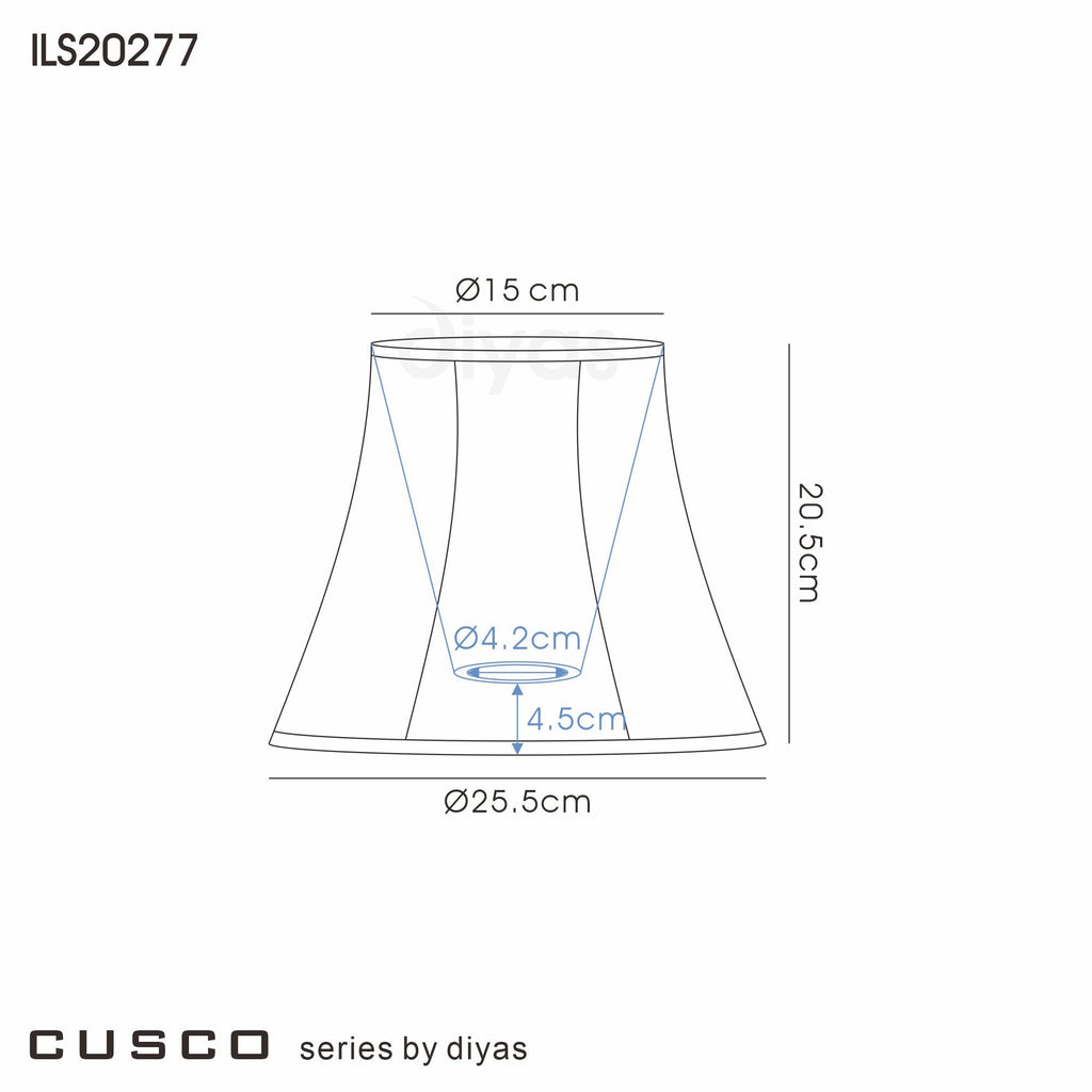 Diyas - Cusco Faux Silk Hexagonal Lined Lampshade for Table and Floor Lamps - Luminosity Designs Ltd