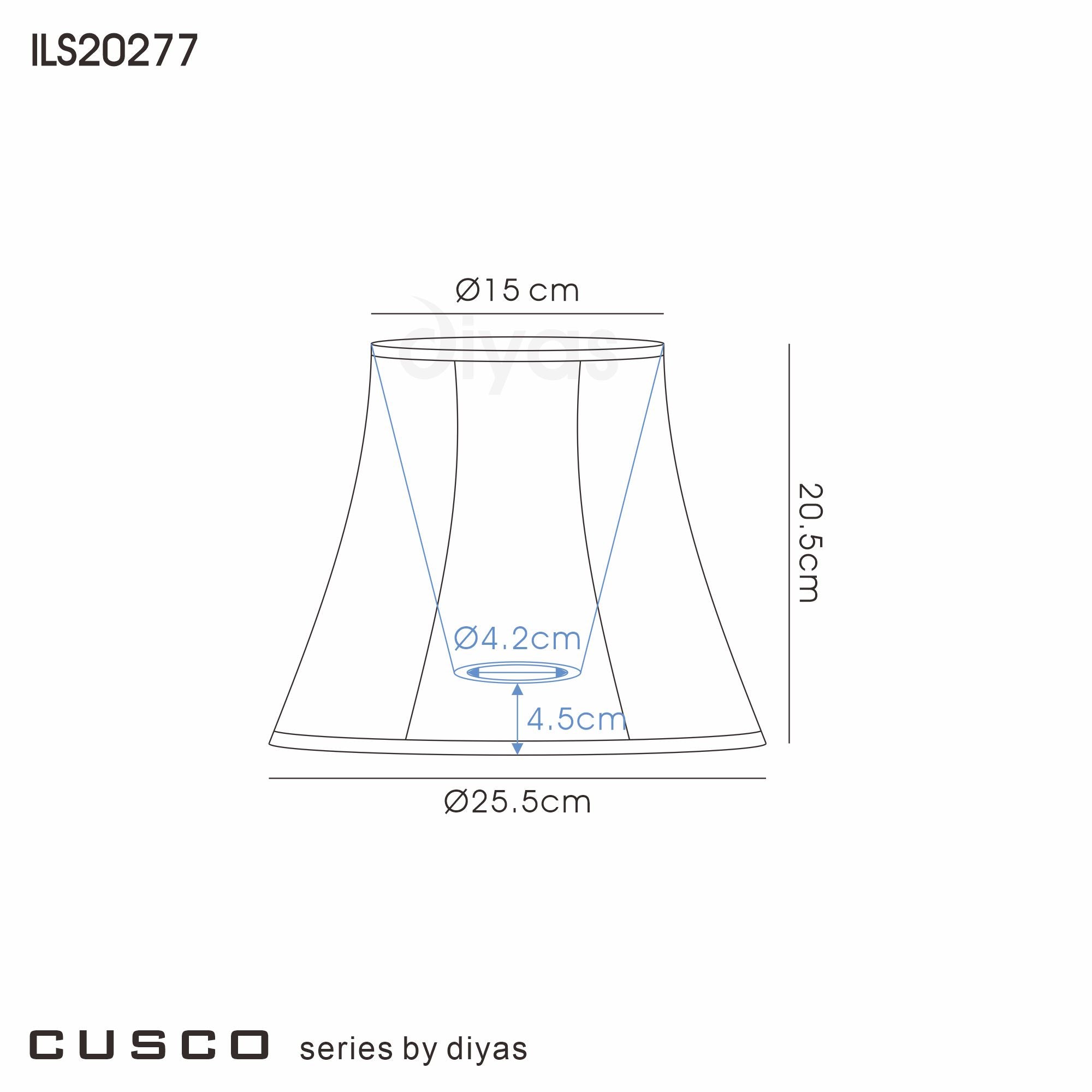 Diyas - Cusco Faux Silk Hexagonal Lined Lampshade for Table and Floor Lamps - Luminosity Designs Ltd