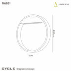 Luminosity Designs Ltd - Cycle Modern Circular Wood and Metal Outdoor Wall Light - Luminosity Designs Ltd