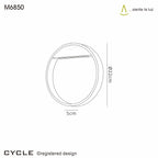 Luminosity Designs Ltd - Cycle Modern Circular Wood and Metal Outdoor Wall Light - Luminosity Designs Ltd
