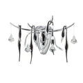 Diyas - Cygnet 3 Light Wall Lamp with Glass and Crystal Droplets - Luminosity Designs Ltd
