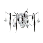 Diyas - Cygnet 3 Light Wall Lamp with Glass and Crystal Droplets - Luminosity Designs Ltd