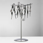 Diyas - Cygnet 6 Light Table Lamp with Glass and Crystal Droplets - Luminosity Designs Ltd