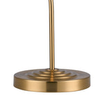 Luminosity Designs Ltd - Cyril 1 Light Table Lamp, Antique Brass with 160mm Ridged Coloured Glass - Luminosity Designs Ltd