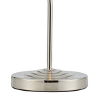 Luminosity Designs Ltd - Cyril 1 Light Table Lamp, Polished Nickel with 160mm Ridged Coloured Glass - Luminosity Designs Ltd