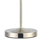 Luminosity Designs Ltd - Cyril 1 Light Table Lamp, Polished Nickel with 160mm Ridged Coloured Glass - Luminosity Designs Ltd