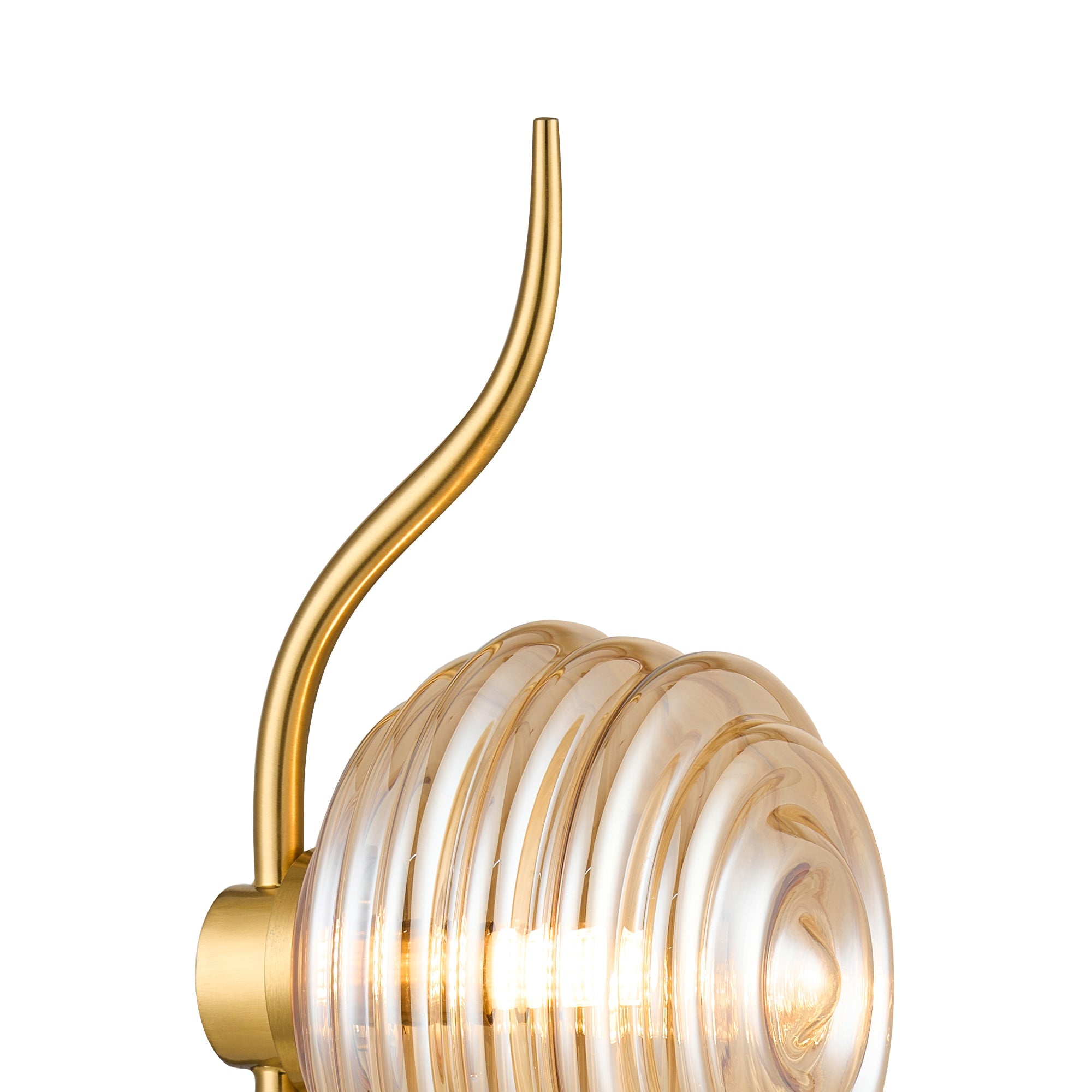 Luminosity Designs Ltd - Cyril 1 Light Table Lamp, Polished Nickel with 160mm Ridged Coloured Glass - Luminosity Designs Ltd