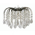 Oaks Lighting - Dacia Beaded Acrylic Chandelier Pendant Shade with Curved Metalwork for all Pendant Types - Luminosity Designs Ltd