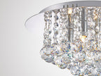 Deco - Dahlia Small Crystal Flush Ceiling - Luminosity Designs Ltd