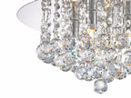 Deco - Dahlia Small Crystal Flush Ceiling - Luminosity Designs Ltd
