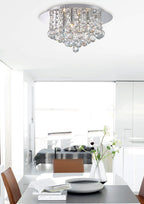 Deco - Dahlia Small Crystal Flush Ceiling - Luminosity Designs Ltd