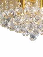 Deco - Dahlia Small Crystal Flush Ceiling - Luminosity Designs Ltd