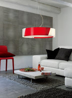 Diyas - Dakota Medium 4 Light Pendant with a Retro Style (DIYAS IL30674RD) - Luminosity Designs Ltd