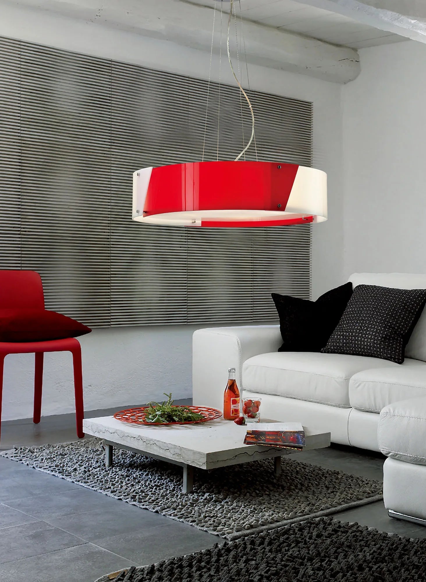 Diyas - Dakota Ring Pendant, Small 4 Light E27, Polished Chrome & Acrylic (DIYAS IL30672) - Luminosity Designs Ltd