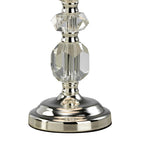Diyas - Dana Crystal Table Lamp WITHOUT SHADE, 1 Light E14, Silver Finish (DIYAS IL11004) - Luminosity Designs Ltd