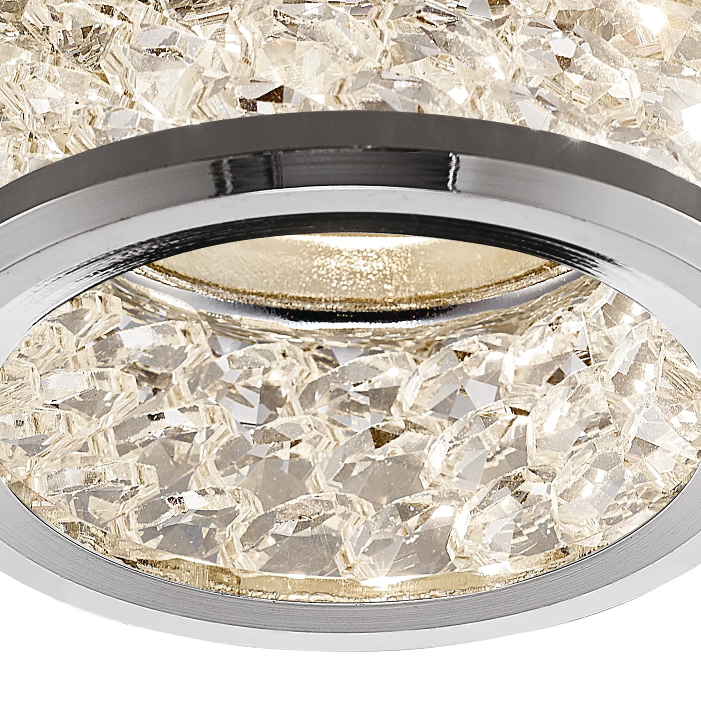 Dante GU10 Downlight 1 Light With 3 Levels Of Crystal Beads (DIYAS IL30835CH)