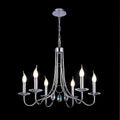Diyas - Danya Chandelier Pendant, 6 Light E14, Polished Chrome/Crystal (Diyas IL40036) - Luminosity Designs Ltd