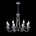 Diyas - Danya Chandelier Pendant, 8 Light E14, Polished Chrome/Crystal (Diyas IL40038) - Luminosity Designs Ltd