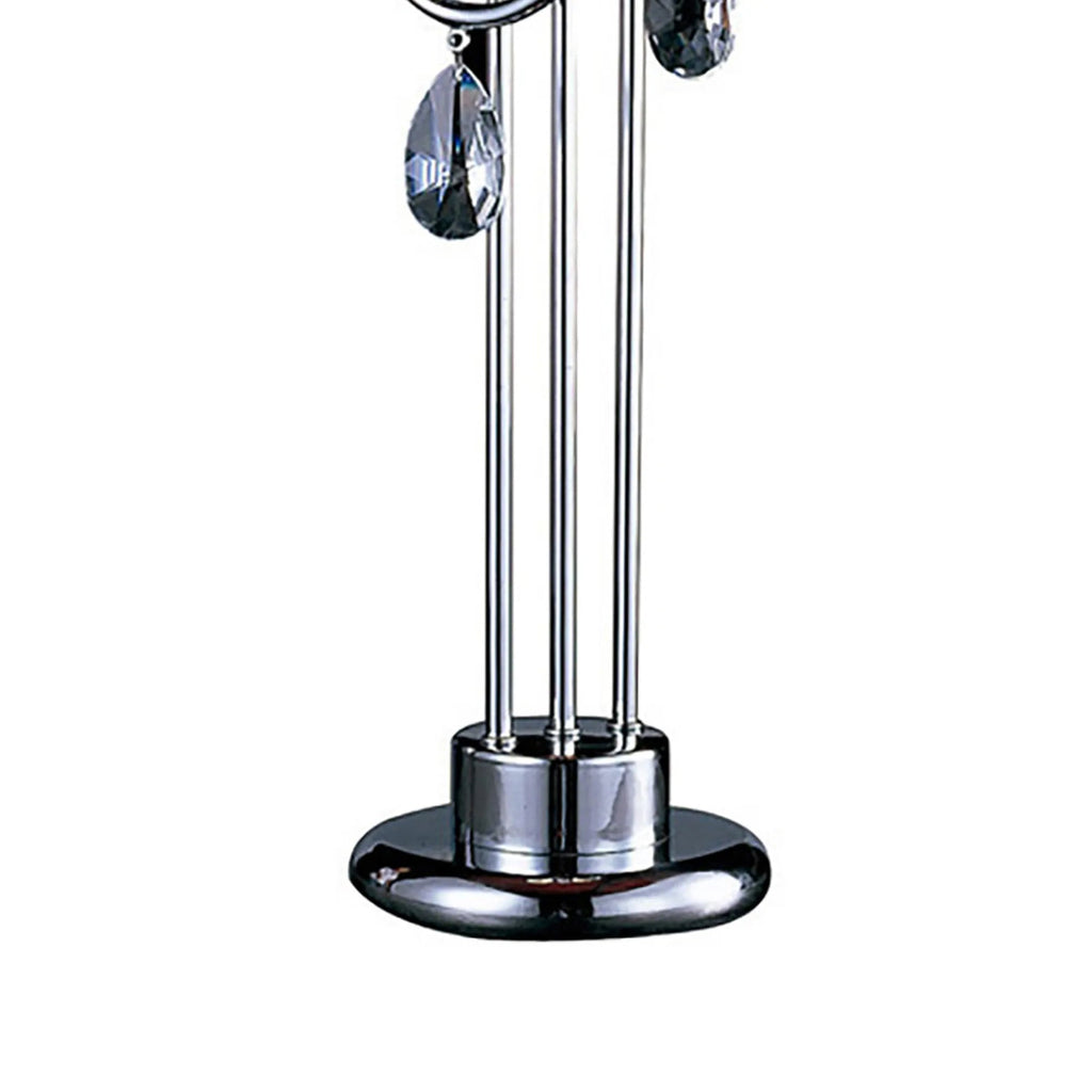 Diyas - Danya Table Lamp, 2 Light E14. Polished Chrome/Crystal (Diyas IL40039) - Luminosity Designs Ltd