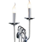 Diyas - Danya Table Lamp, 2 Light E14. Polished Chrome/Crystal (Diyas IL40039) - Luminosity Designs Ltd
