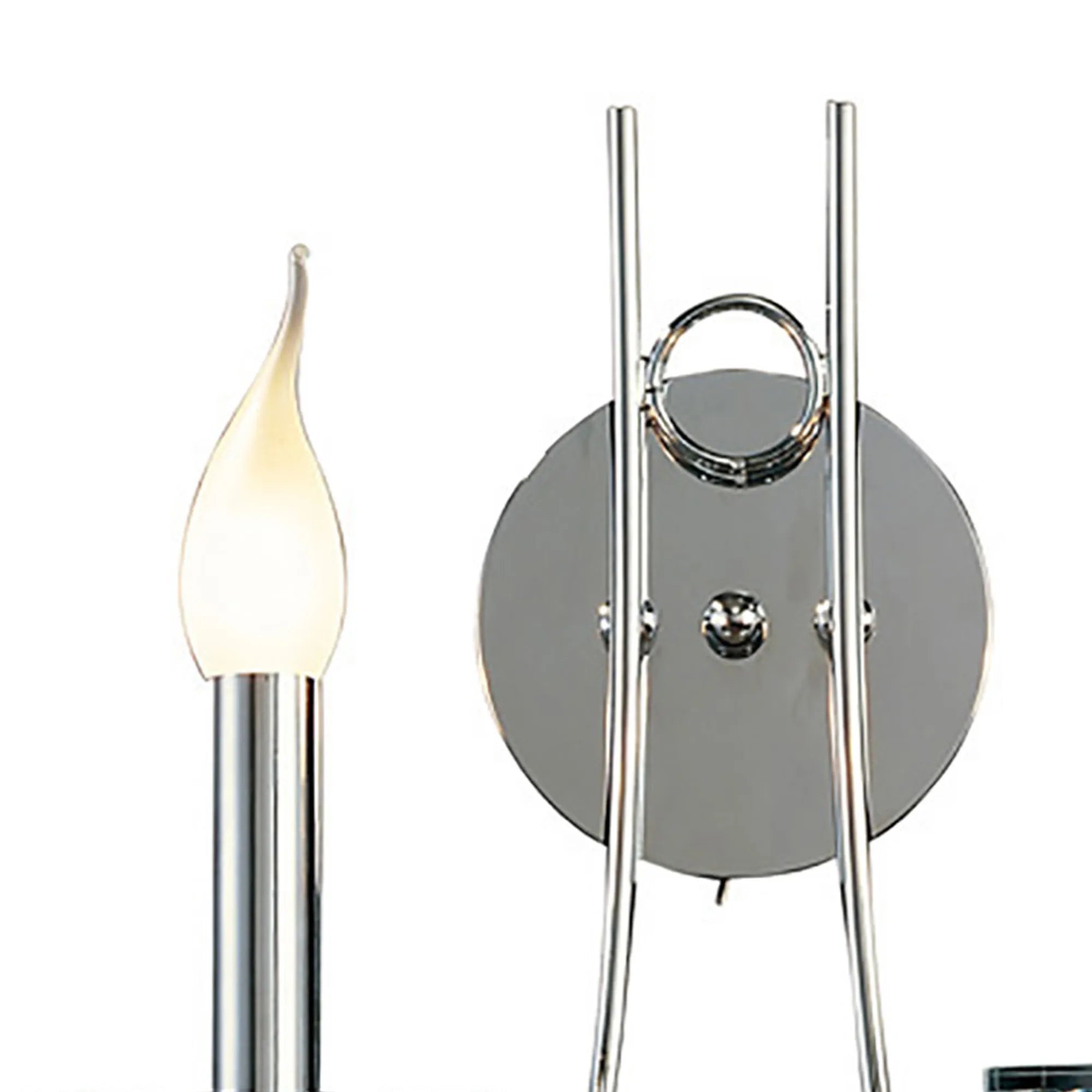 Diyas - Danya Wall Lamp, 2 Light E14, Polished Chrome/Crystal (Diyas IL40032) - Luminosity Designs Ltd