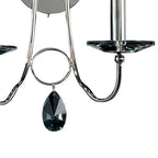 Diyas - Danya Wall Lamp, 2 Light E14, Polished Chrome/Crystal (Diyas IL40032) - Luminosity Designs Ltd