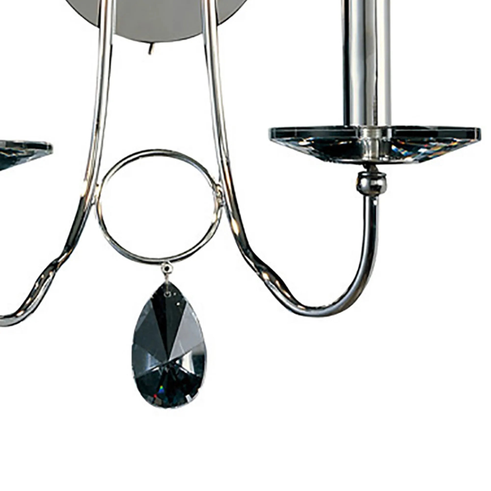 Diyas - Danya Wall Lamp, 2 Light E14, Polished Chrome/Crystal (Diyas IL40032) - Luminosity Designs Ltd