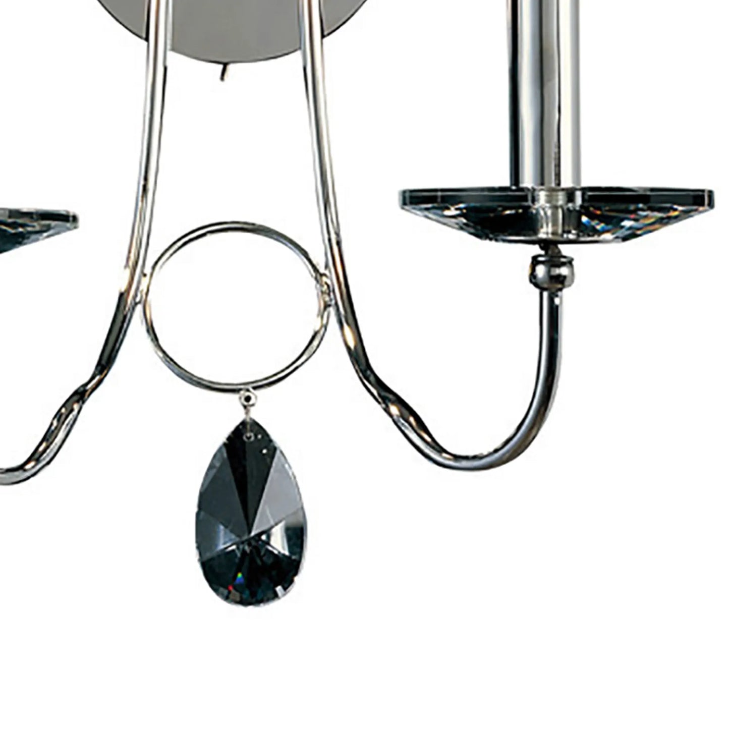 Danya Wall Lamp, 2 Light E14, Polished Chrome/Crystal (Diyas IL40032)