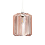 Oaks Lighting - Dapto Non Electric Pendant Shade With Metal Curved Framework - Luminosity Designs Ltd