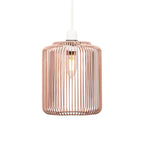 Oaks Lighting - Dapto Non Electric Pendant Shade With Metal Curved Framework - Luminosity Designs Ltd