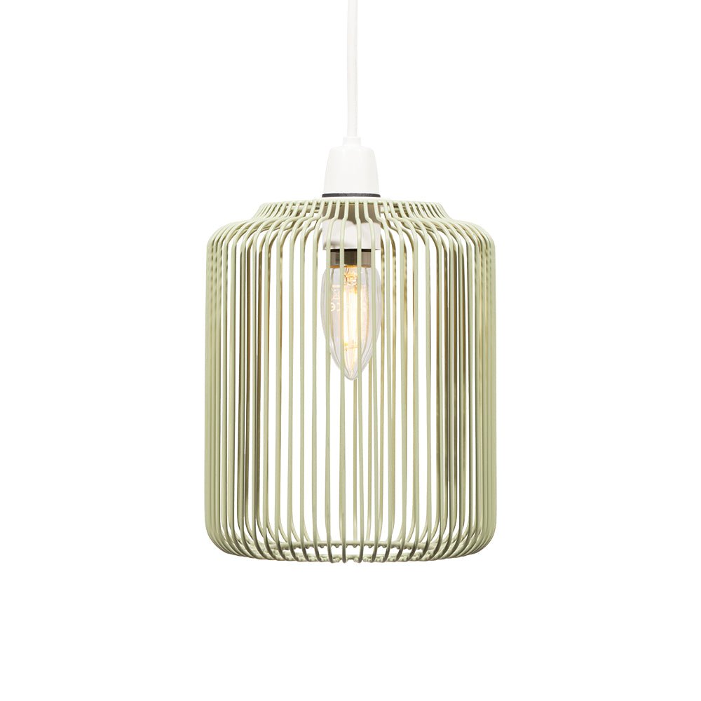 Oaks Lighting - Dapto Non Electric Pendant Shade With Metal Curved Framework - Luminosity Designs Ltd