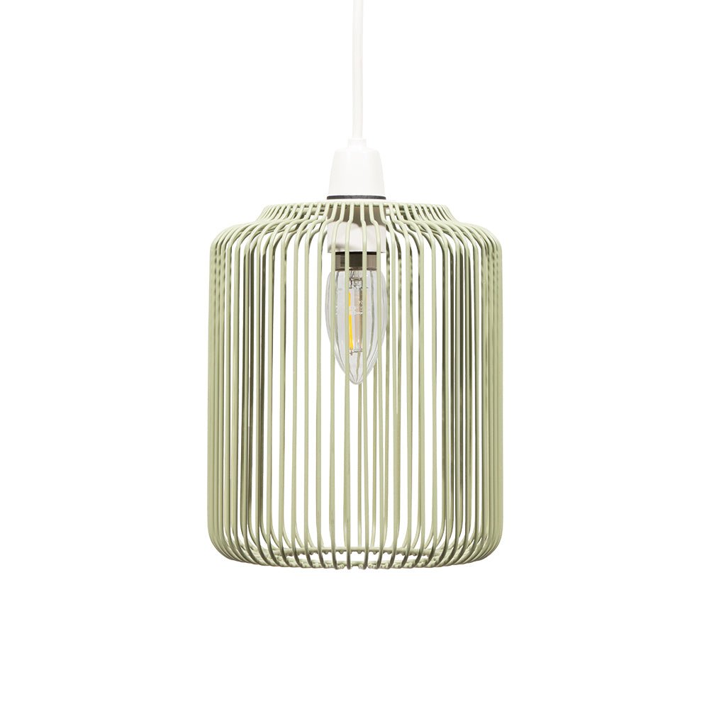 Oaks Lighting - Dapto Non Electric Pendant Shade With Metal Curved Framework - Luminosity Designs Ltd