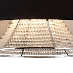Diyas - Davina Pendant With Fabric Shade, 3 Light G9, Polished Chrome/Crystal (Diyas IL30041) - Luminosity Designs Ltd