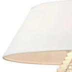 Diyas - Davina Pendant With Fabric Shade, 3 Light G9, Polished Chrome/Crystal (Diyas IL30041) - Luminosity Designs Ltd