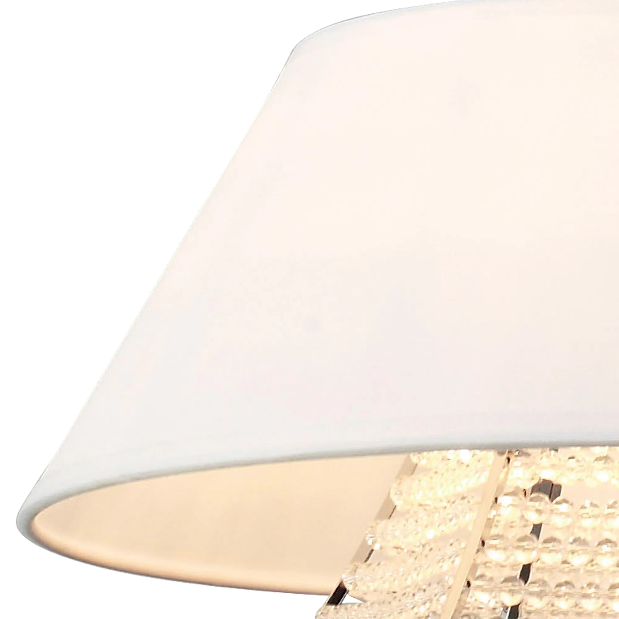 Diyas - Davina Pendant With Shade, 2 Light G9, Polished Chrome/Crystal (Diyas IL30042 ) - Luminosity Designs Ltd