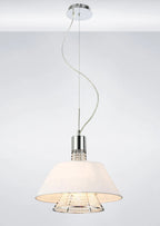 Diyas - Davina Pendant With Shade, 2 Light G9, Polished Chrome/Crystal (Diyas IL30042 ) - Luminosity Designs Ltd