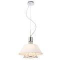 Diyas - Davina Pendant With Shade, 2 Light G9, Polished Chrome/Crystal (Diyas IL30042 ) - Luminosity Designs Ltd