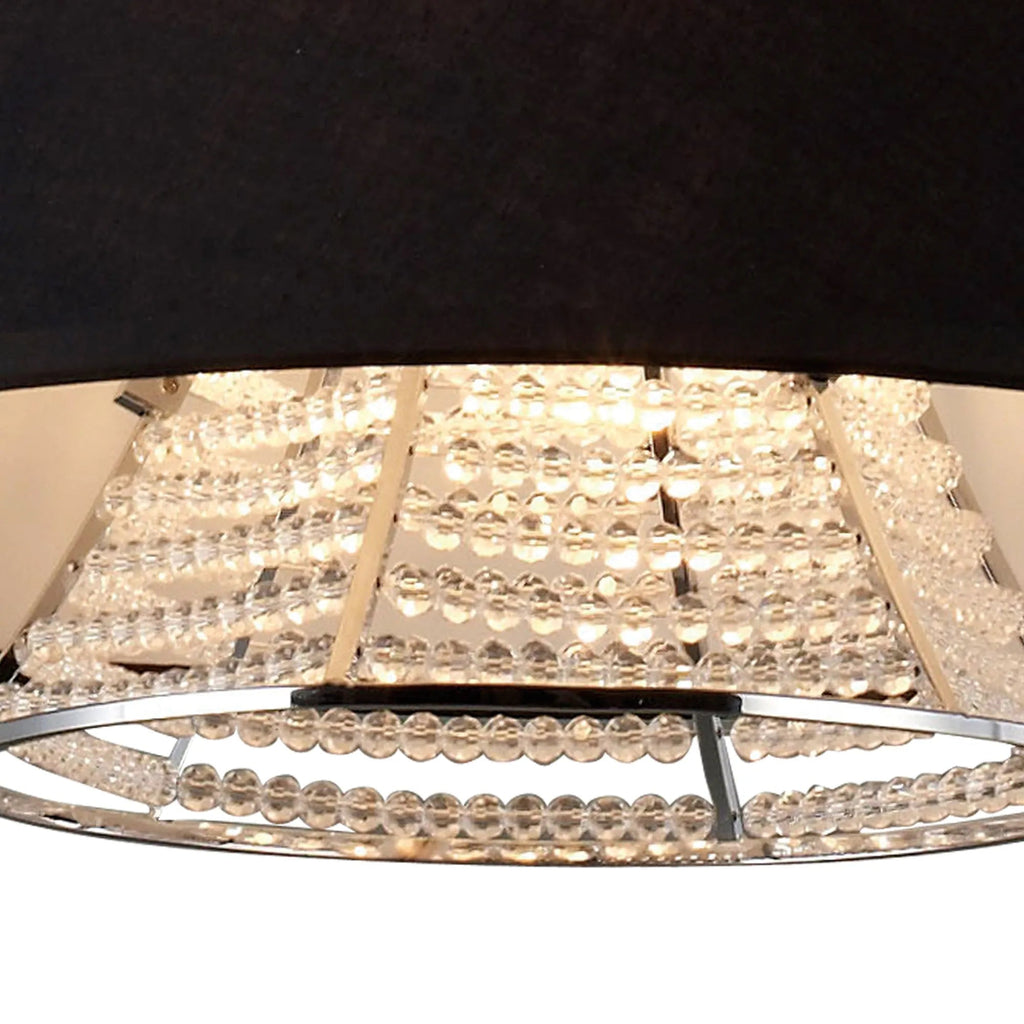 Diyas - Davina Pendant With Shade, 2 Light G9, Polished Chrome/Crystal (Diyas IL30042 ) - Luminosity Designs Ltd